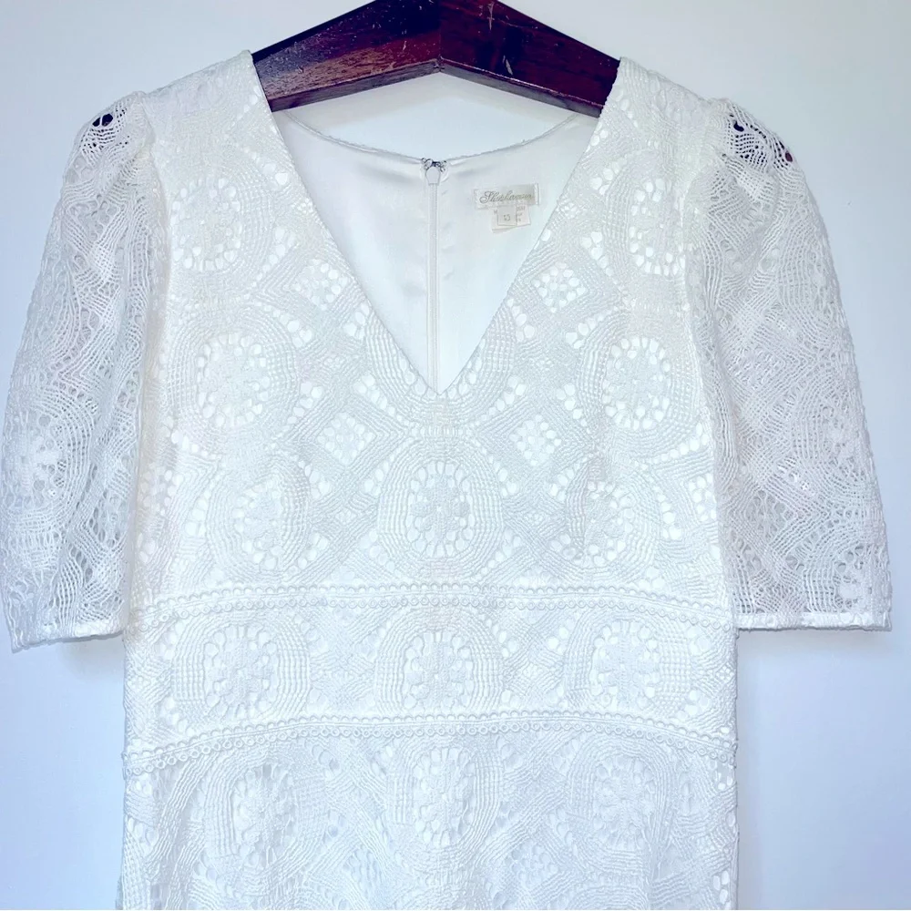 Shoshanna Ines Lace Dress in Ivory - Picture 5 of 10